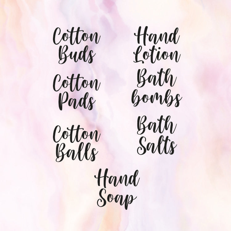 The Bath Label Set